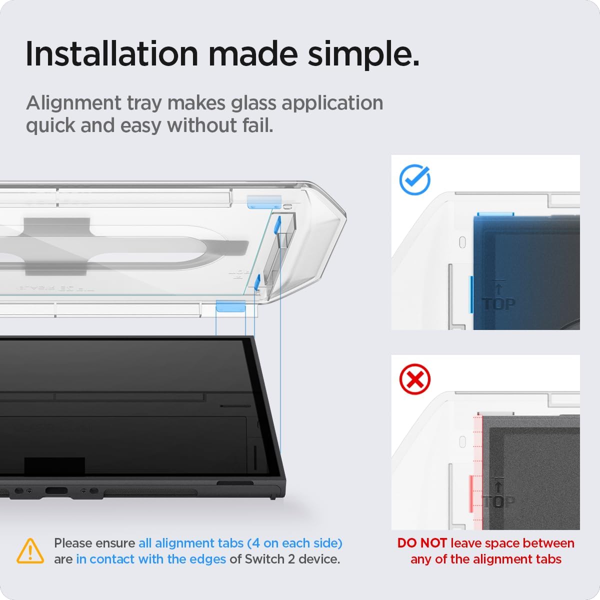 Spigen Glas.TR EZ Fit Screen Protector For Switch 2